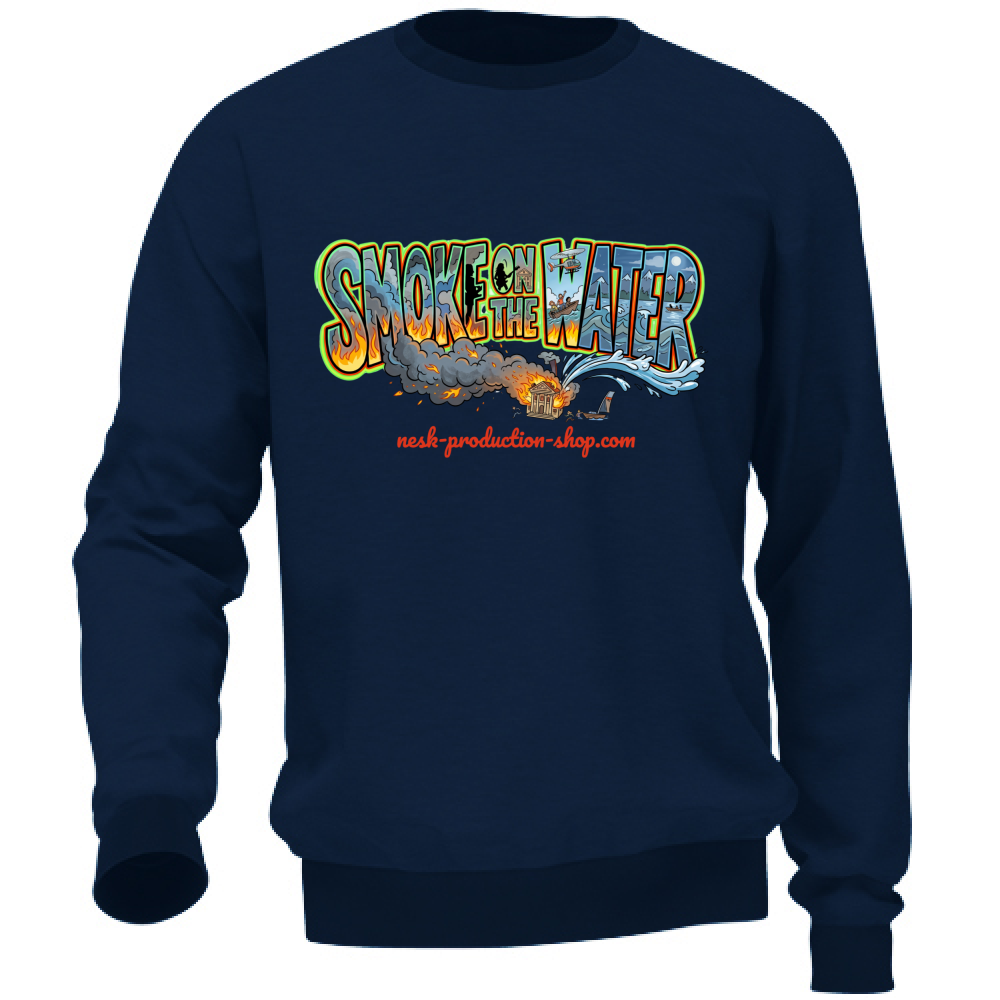 Felpa Unisex linea smoke on the water