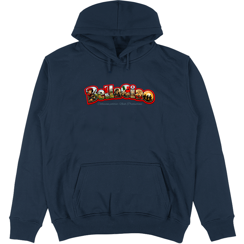 Felpa Unisex con Cappuccio linea bella ciao