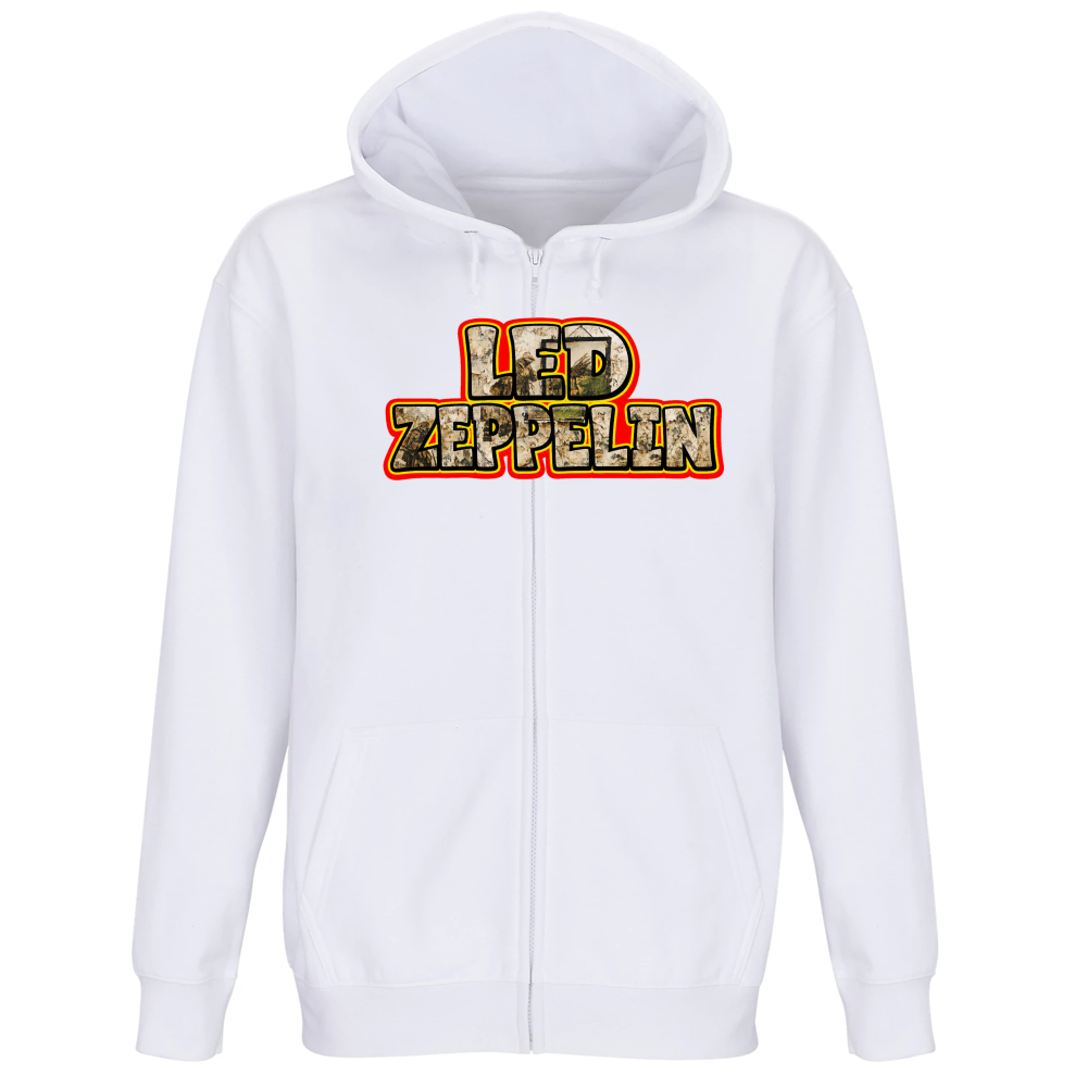 Felpa Premium Cappuccio Zip linea led zeppelin