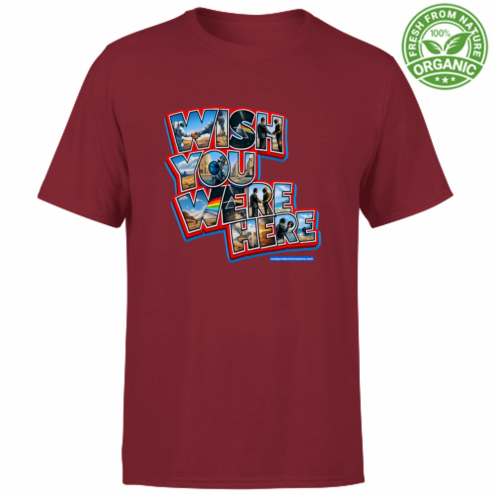 T-Shirt Unisex Organic linea wish you were here A