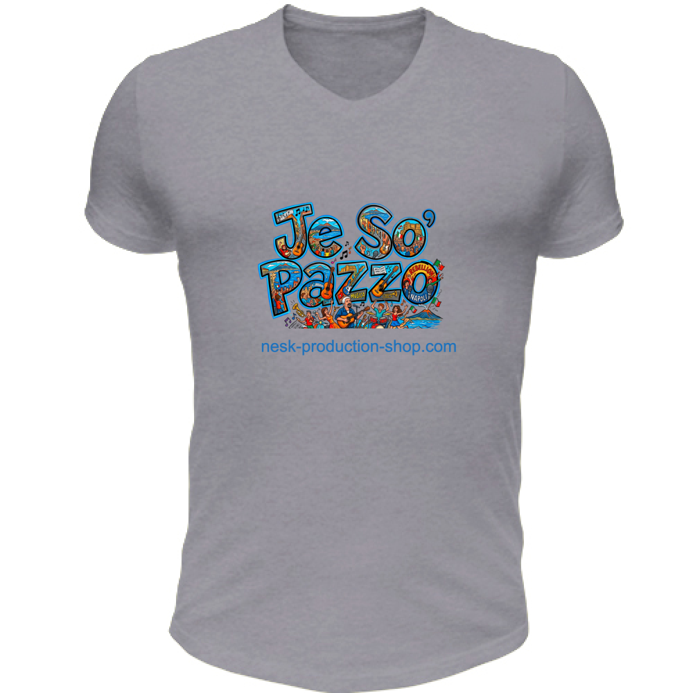 T-Shirt Unisex Scollo V linea je so pazzo
