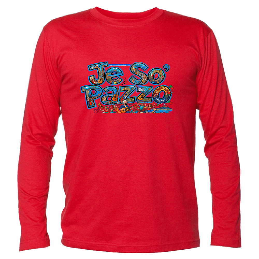 T-Shirt Unisex Manica Lunga linea je so pazzo A