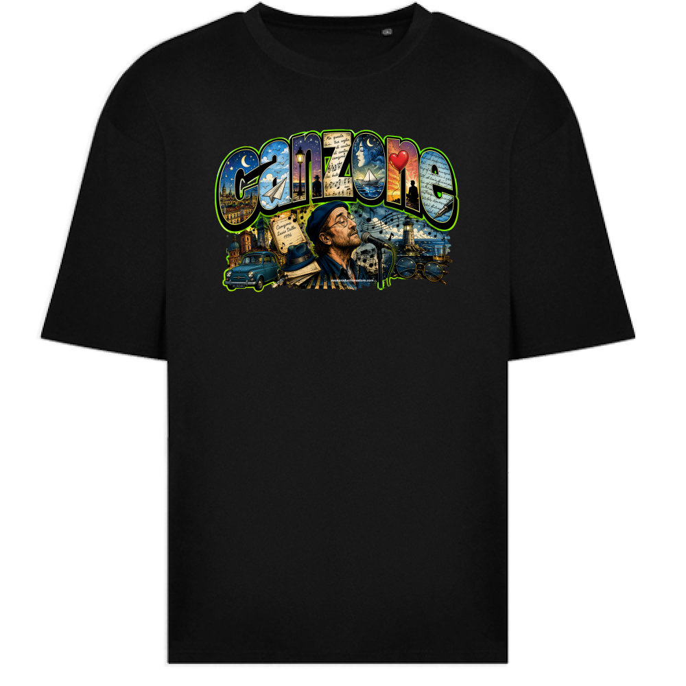 T-Shirt Oversize linea Canzone Dalla