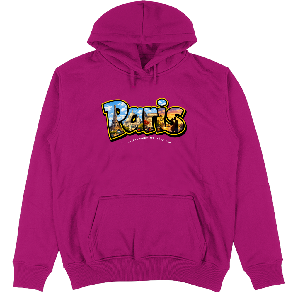 Felpa Unisex con Cappuccio linea paris