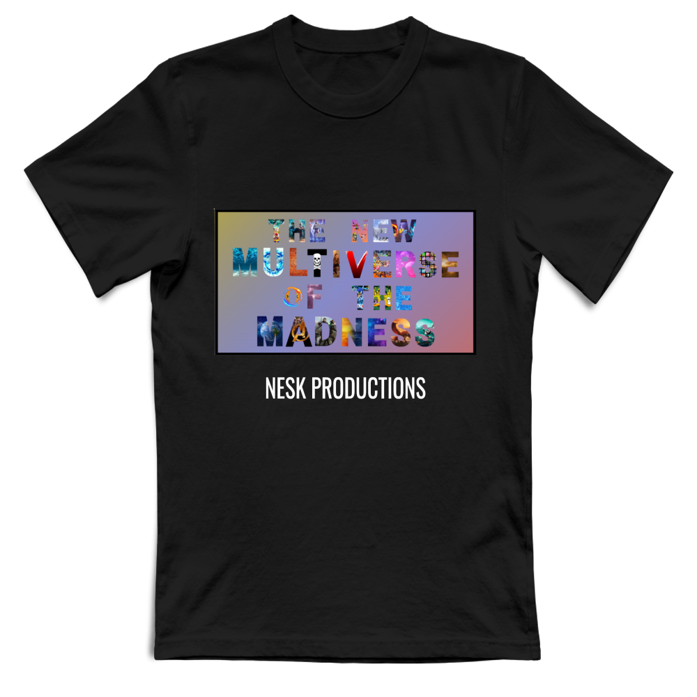 T-Shirt Unisex T-Shirt del Multiverso con Sfondo a Colori