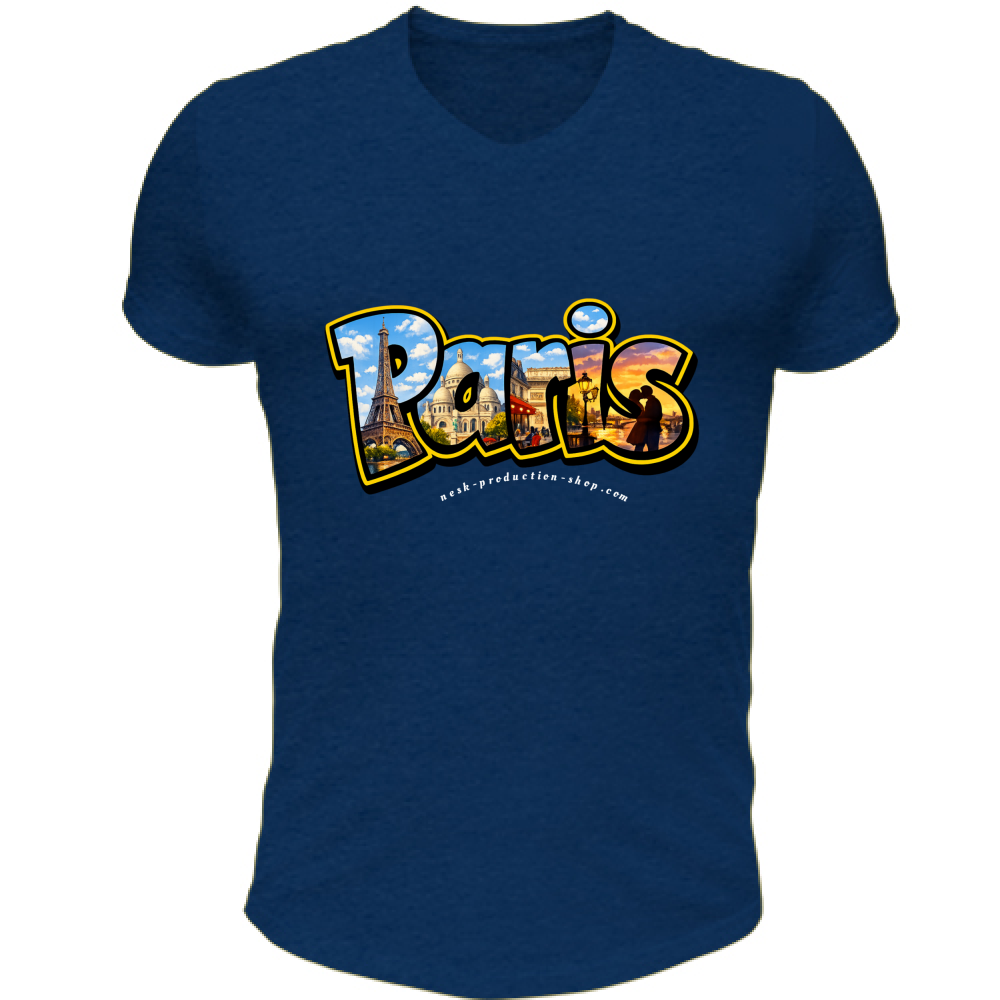 T-Shirt Unisex Scollo V linea paris