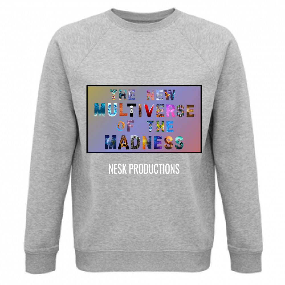 Felpa Unisex Organica T-Shirt del Multiverso con Sfondo a Colori