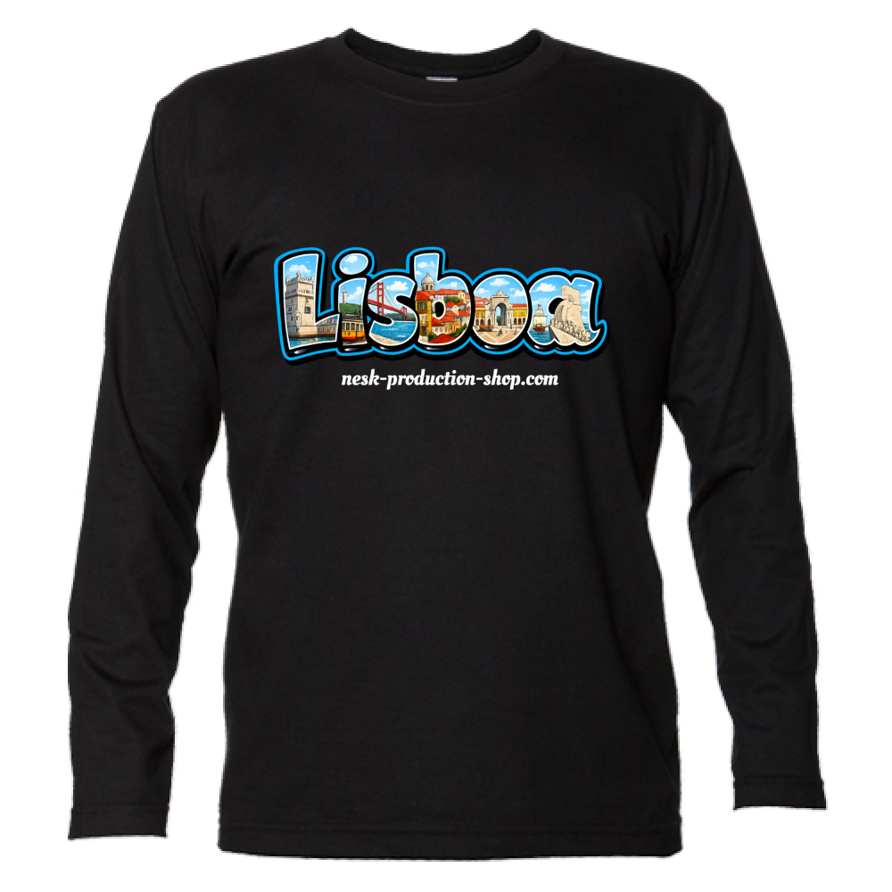 T-Shirt Unisex Manica Lunga linea lisboa