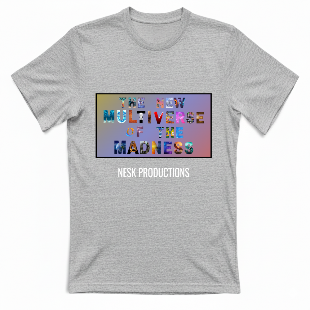 T-Shirt Unisex T-Shirt del Multiverso con Sfondo a Colori