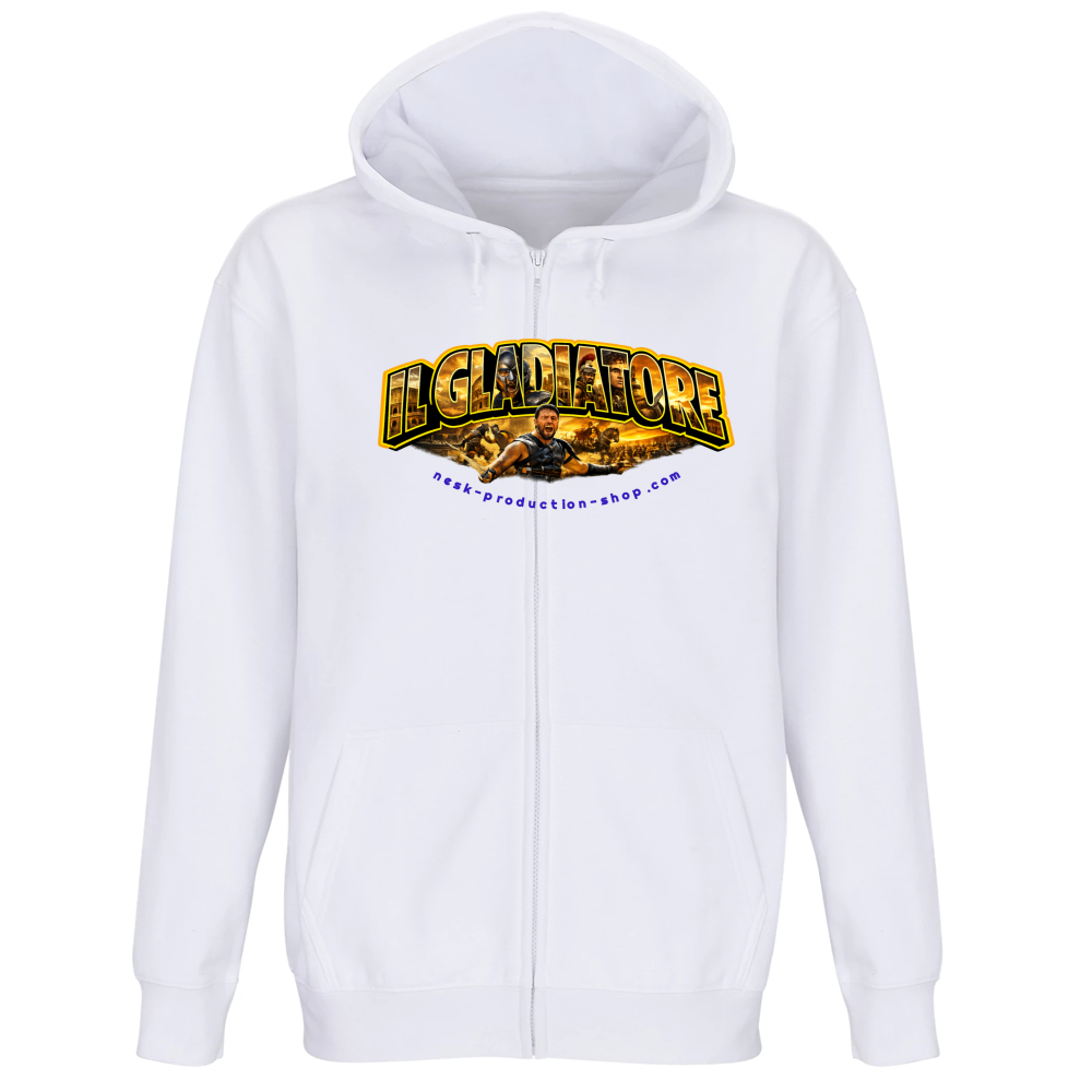 Felpa Premium Cappuccio Zip linea gladiatore