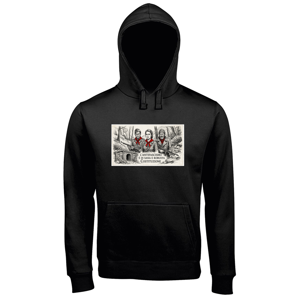 Hoodie Premium Men linea antifa