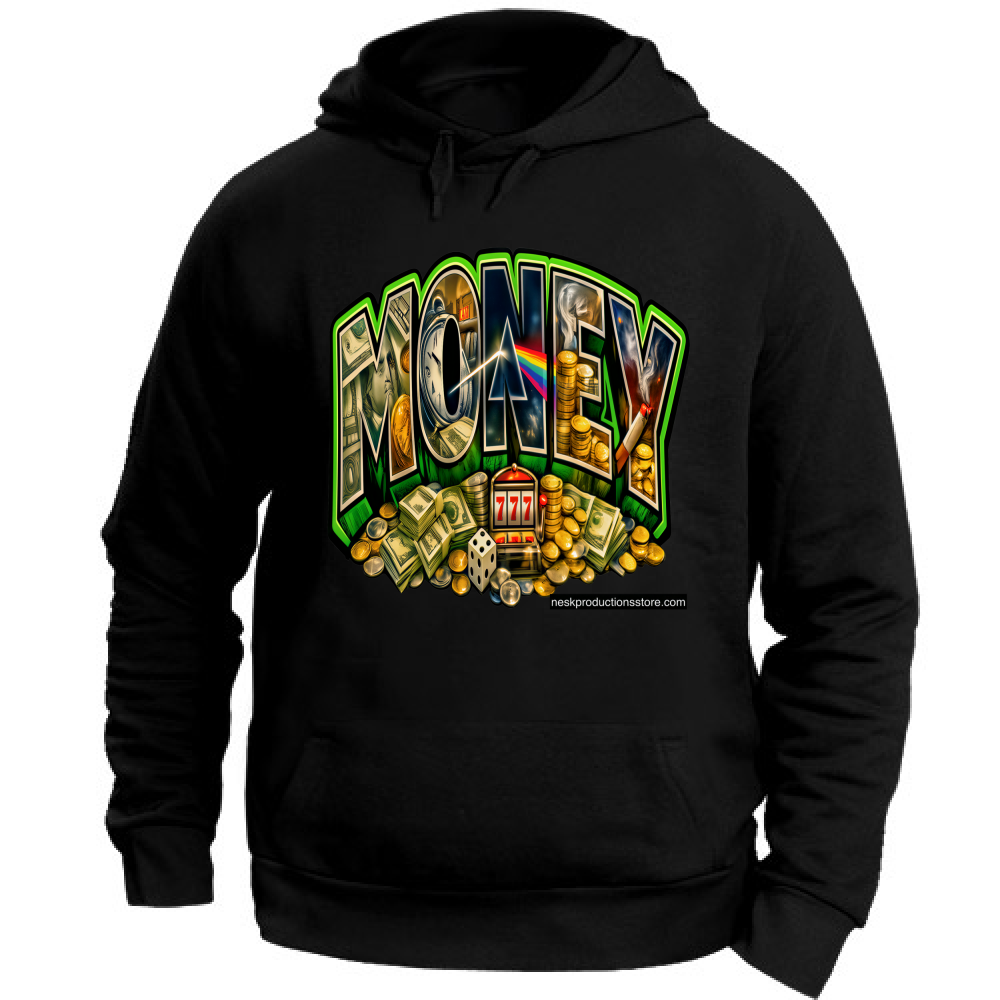 Felpa con Cappuccio Unisex Large linea Money A