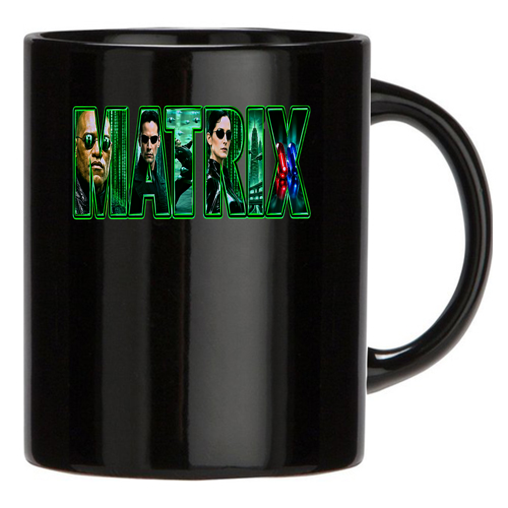 Tazza Nera linea matrix C
