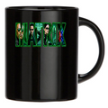 Tazza Nera linea matrix C