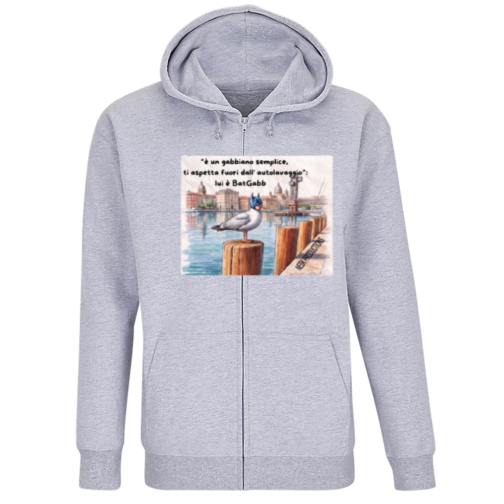 Felpa Premium Cappuccio Zip T-Shirt BatGabb Will Returns