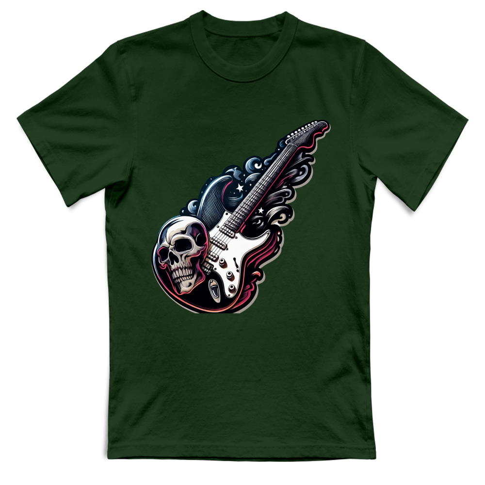 T-Shirt Unisex linea chitarra rock