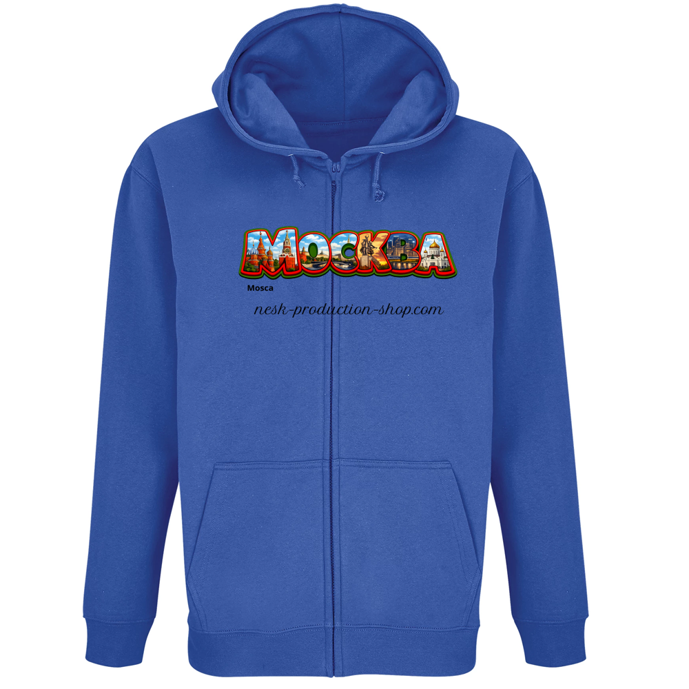 Felpa Premium Cappuccio Zip linea mosca