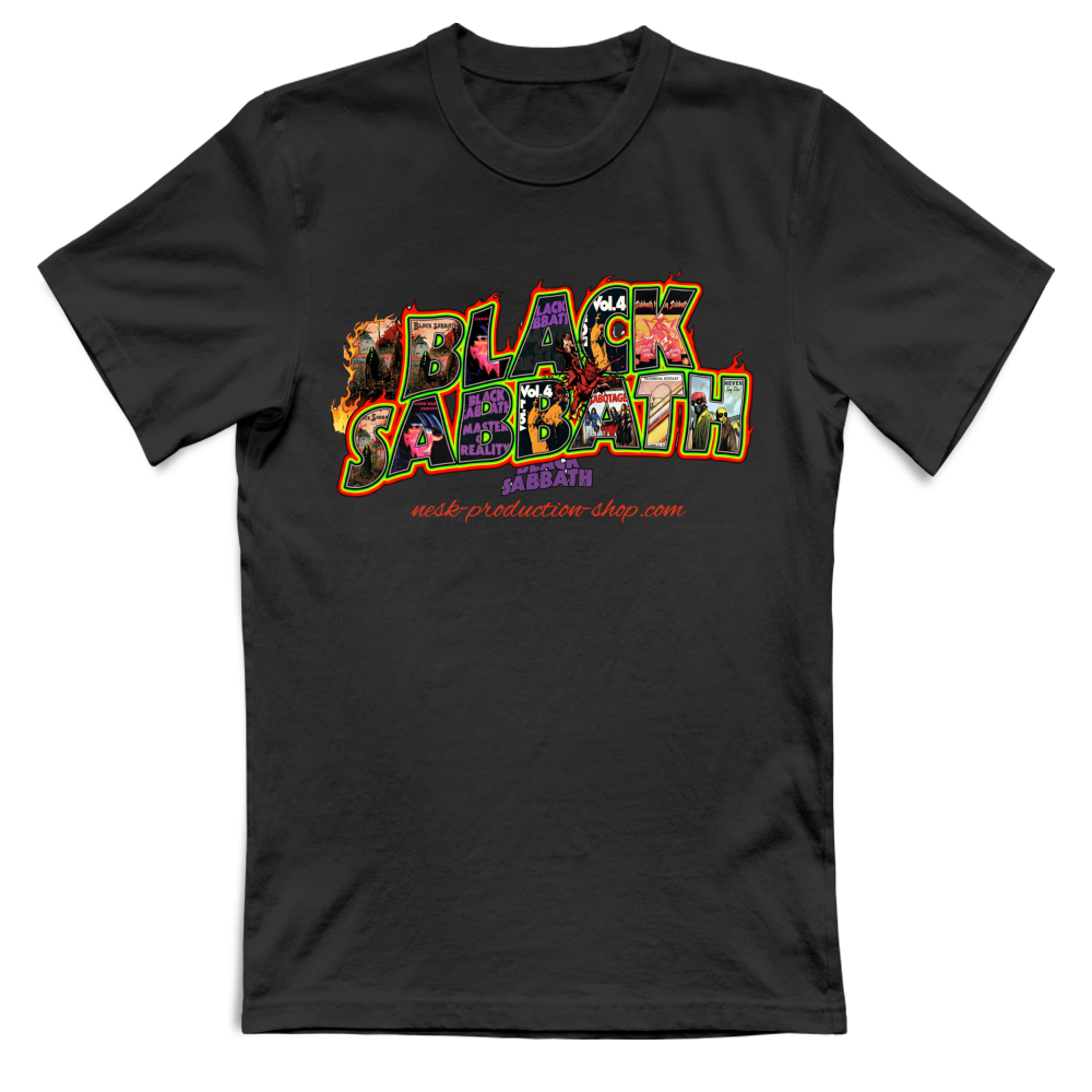 T-Shirt Unisex Large linea black sabbath