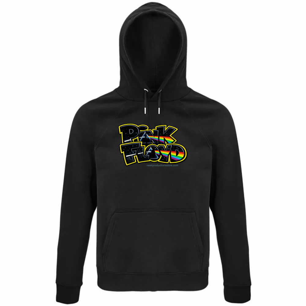 Felpa Organica Unisex Cappuccio linea Pink Floyd