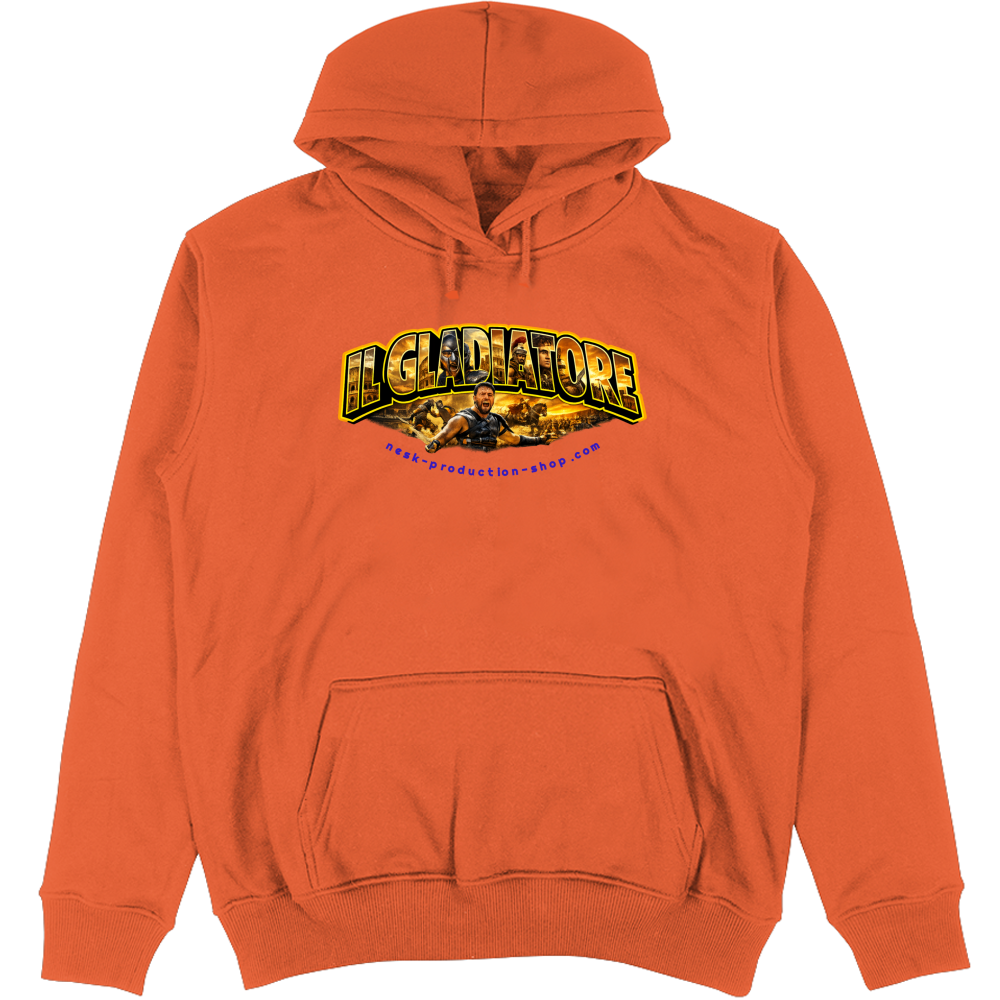 Felpa Unisex con Cappuccio linea gladiatore