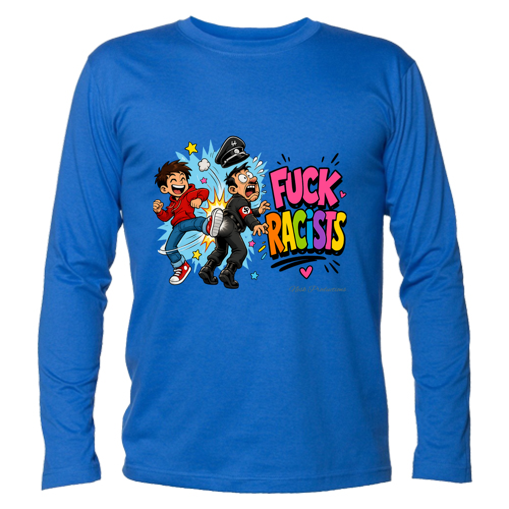 T-Shirt Unisex Manica Lunga linea fuckracists