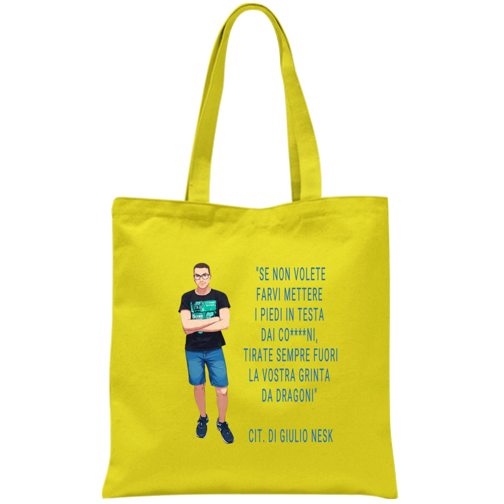 Borsa T-Shirt con una Frase Motivazionale