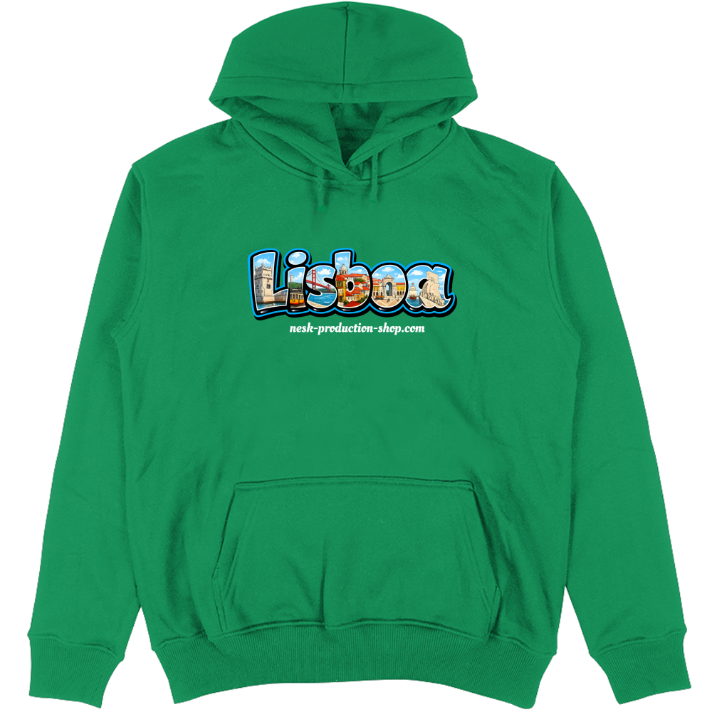 Felpa Unisex con Cappuccio linea lisboa