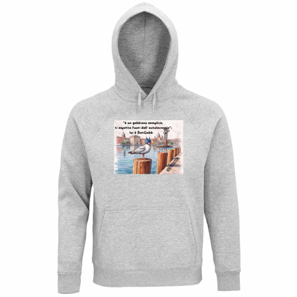 Felpa Organica Unisex Cappuccio T-Shirt BatGabb Will Returns