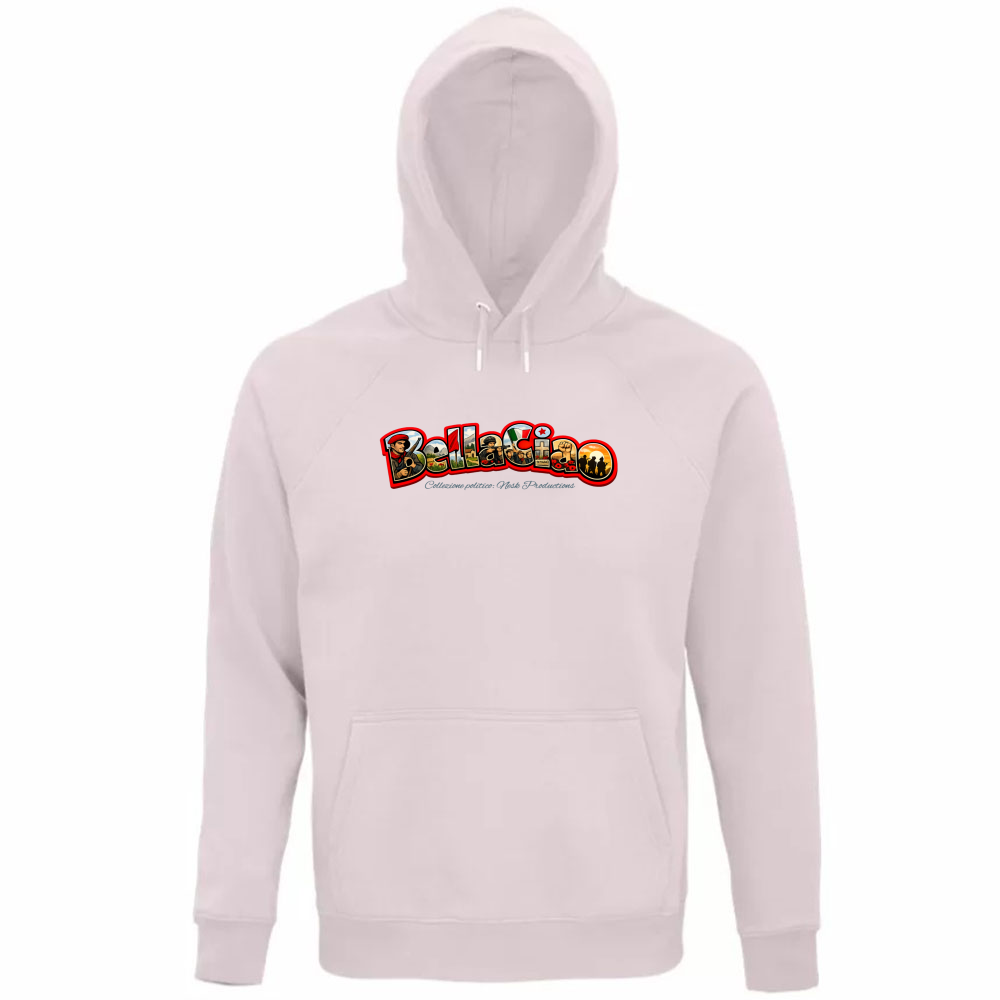 Felpa Organica Unisex Cappuccio linea bella ciao