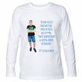 T-Shirt Unisex Manica Lunga T-Shirt con una Frase Motivazionale