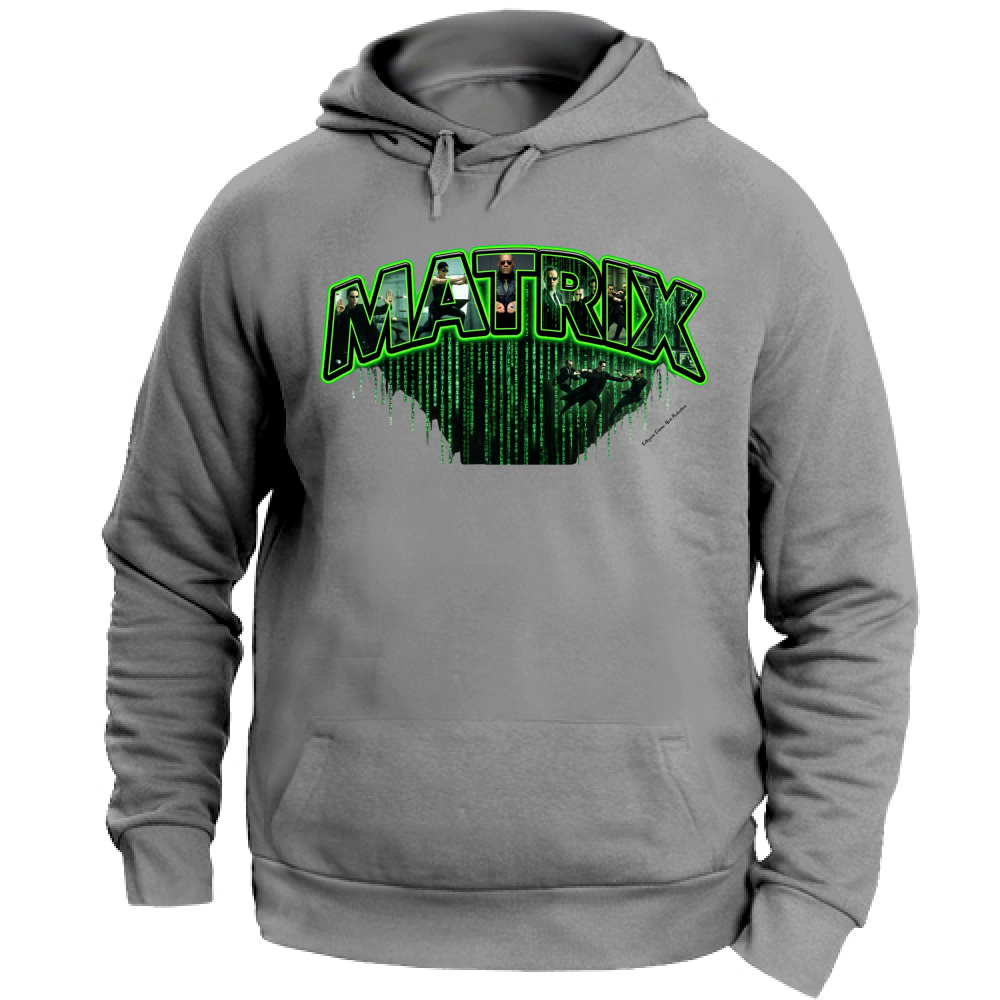 Felpa con Cappuccio Unisex Large linea matrix