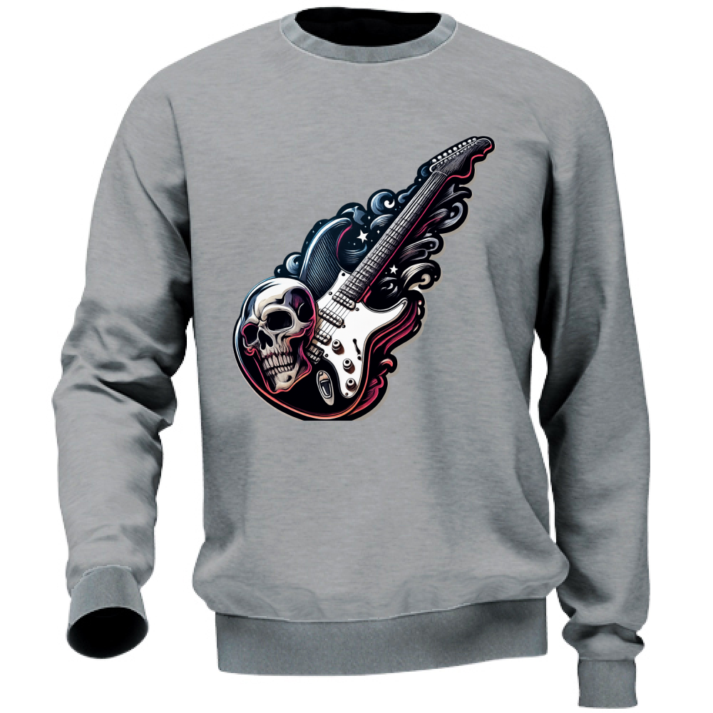Felpa Unisex linea chitarra rock