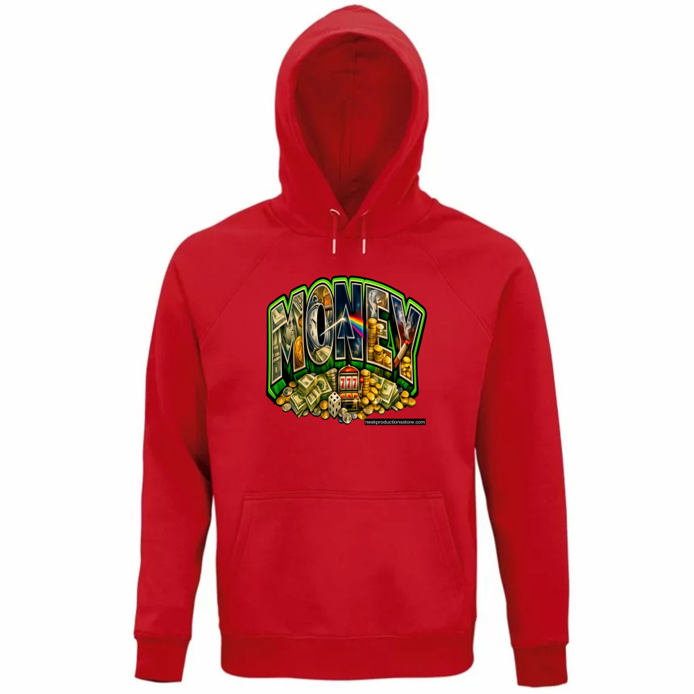 Felpa Organica Unisex Cappuccio linea Money A