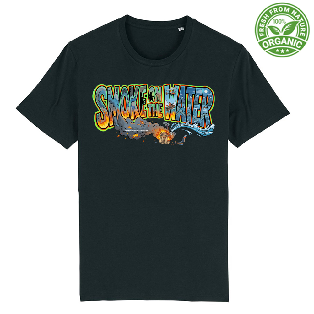 T-Shirt Unisex Organica linea smoke on the water A