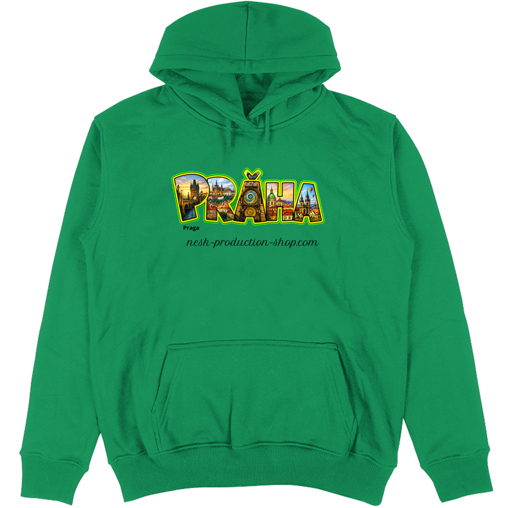 Felpa Unisex con Cappuccio linea praga
