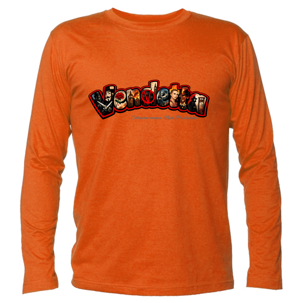 T-Shirt Unisex Manica Lunga linea vendetta