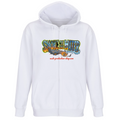 Felpa Premium Cappuccio Zip linea smoke on the water