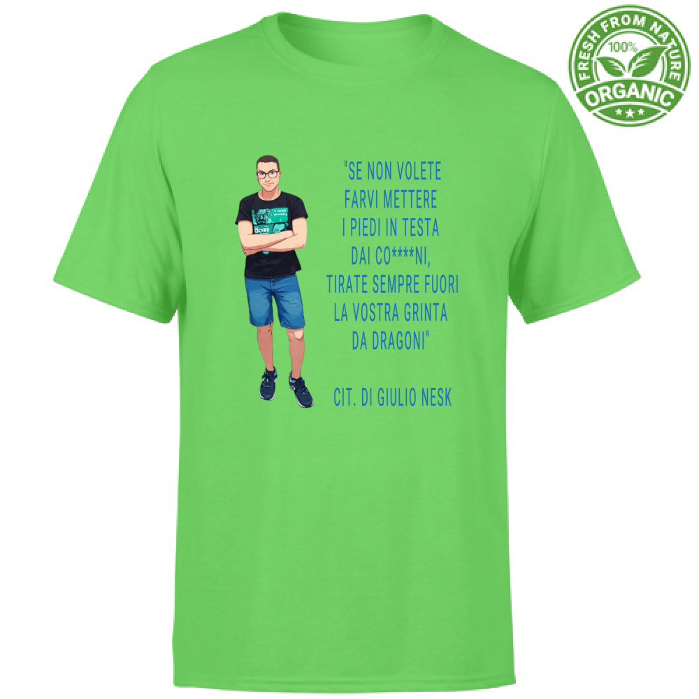 T-Shirt Unisex Organic T-Shirt con una Frase Motivazionale