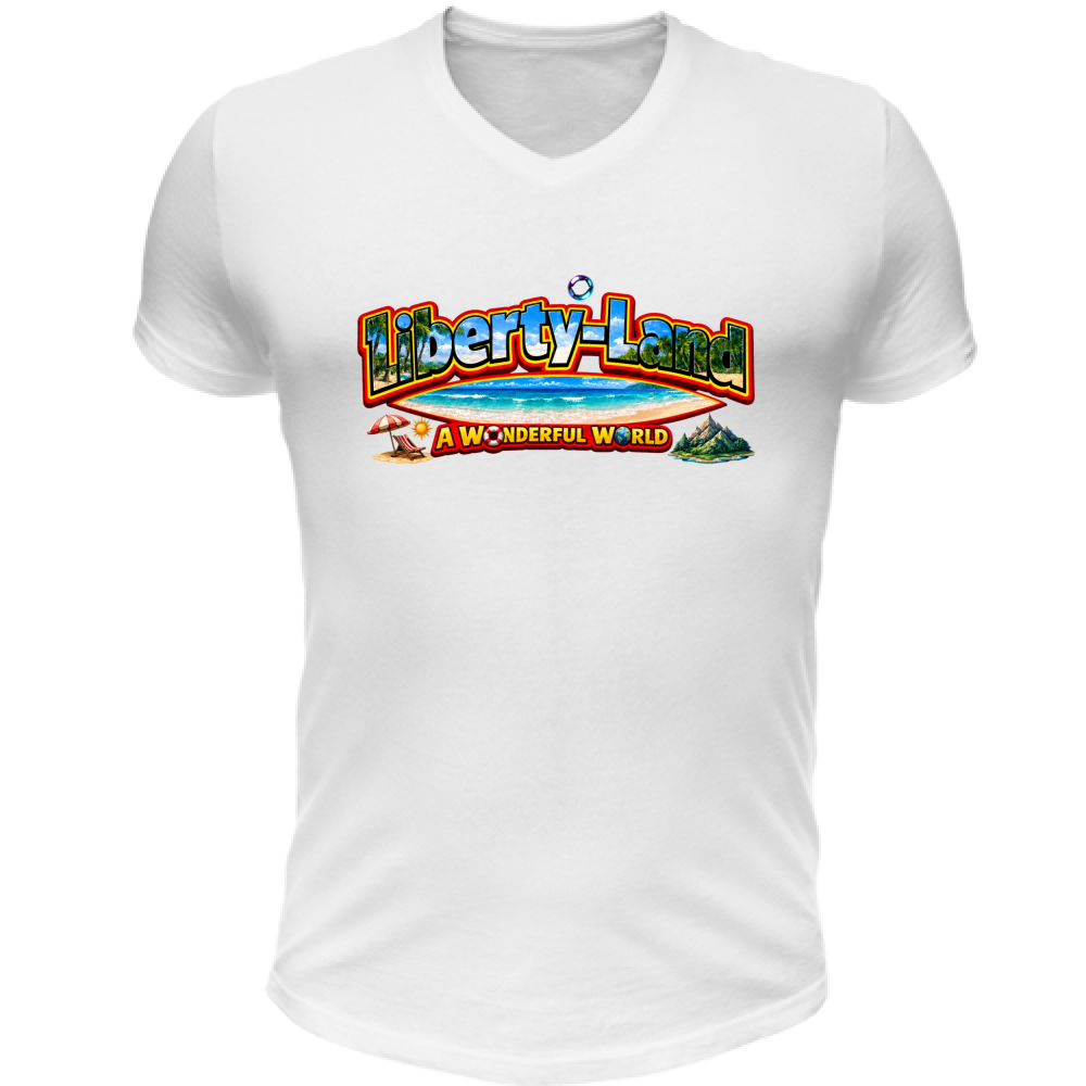 T-Shirt Unisex Scollo V T-Shirt Verso un Mondo Migliore