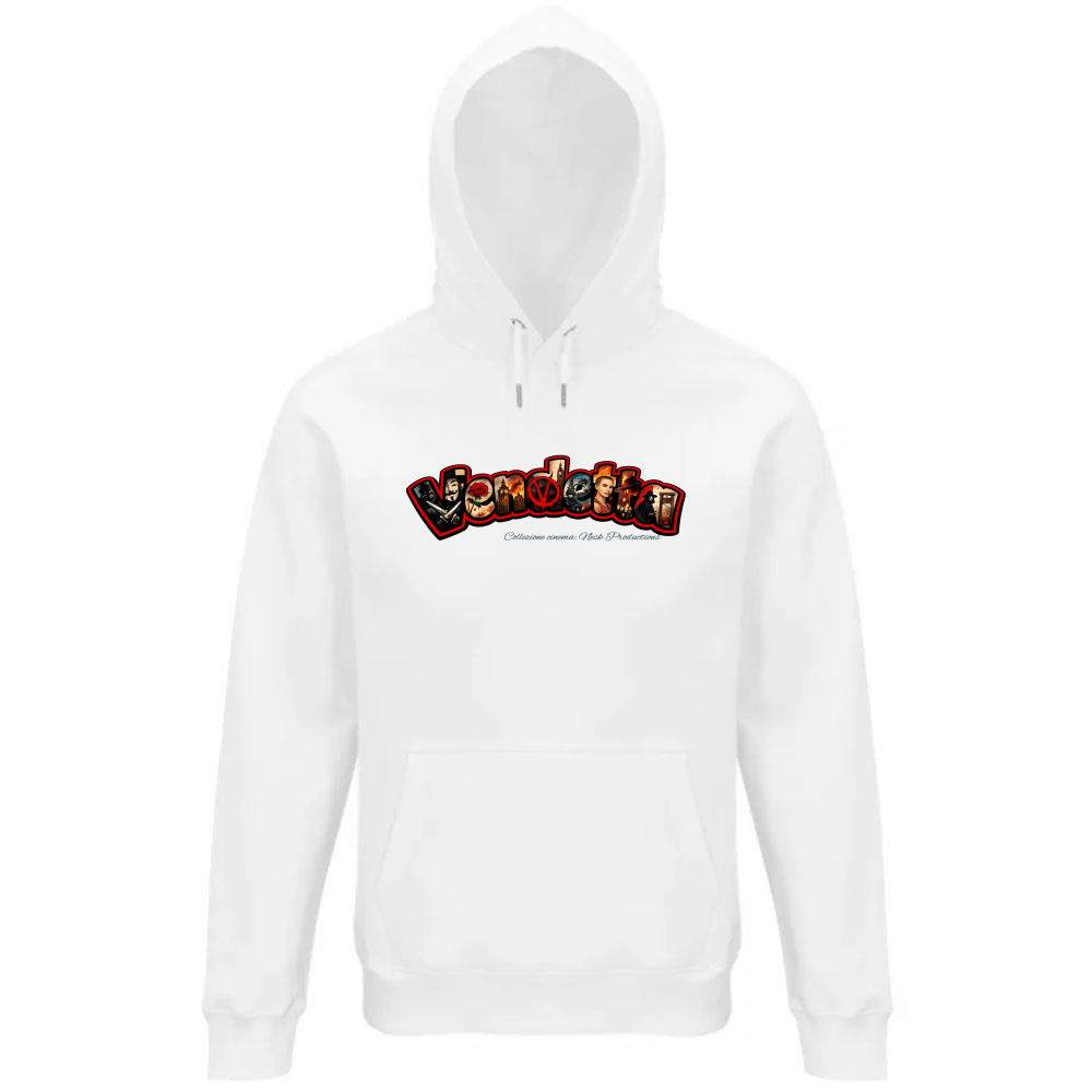 Felpa Organica Unisex Cappuccio linea vendetta