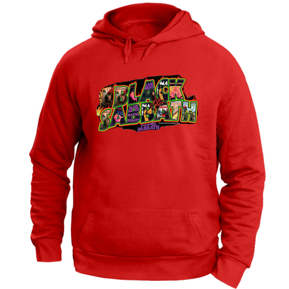 Felpa con Cappuccio Unisex Large linea Black Sabbath A