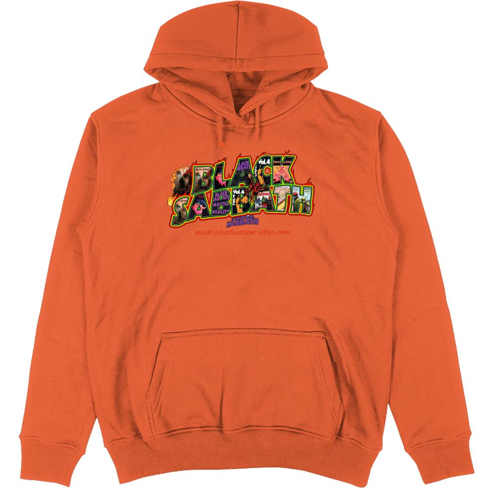 Felpa Unisex con Cappuccio linea black sabbath