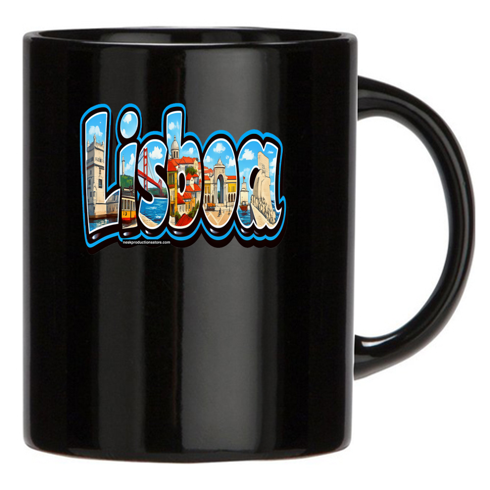 Tazza Nera linea lisbona A
