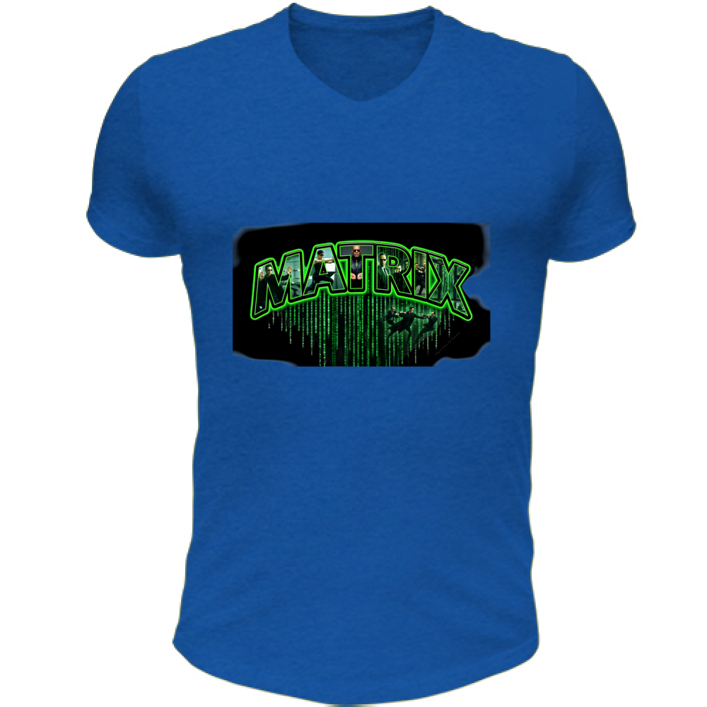 T-Shirt Unisex Scollo V linea matrix A