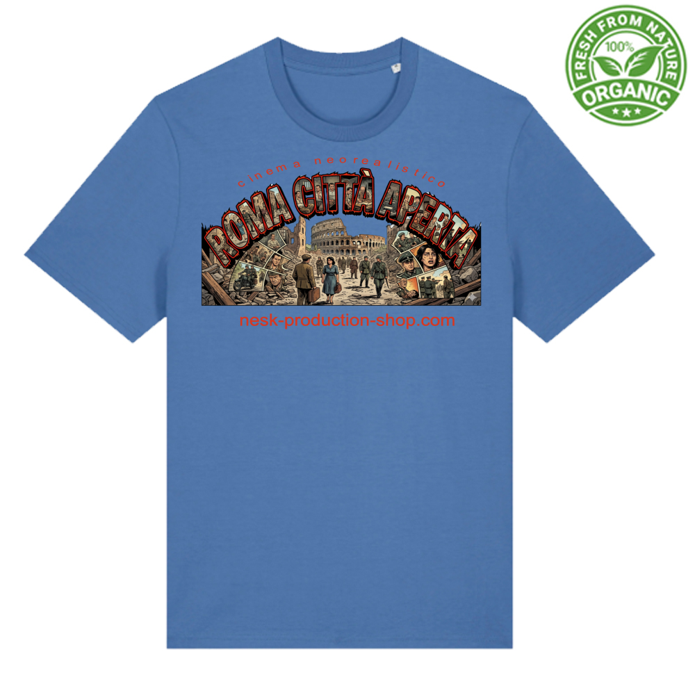T-Shirt Unisex Premium Organic linea roma città aperta