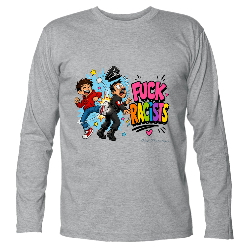 T-Shirt Unisex Manica Lunga linea fuckracists