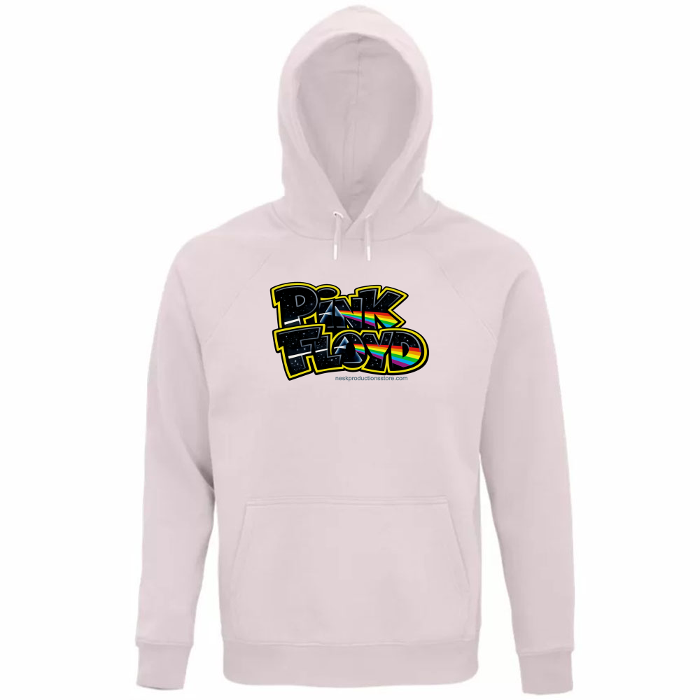 Felpa Organica Unisex Cappuccio linea Pink Floyd