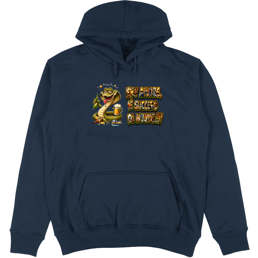 Felpa Unisex con Cappuccio Maglietta Scusatemi ma è Successo di Nuovo