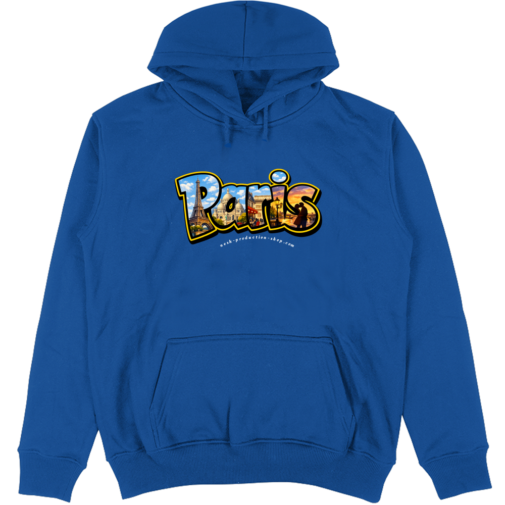 Felpa Unisex con Cappuccio linea paris
