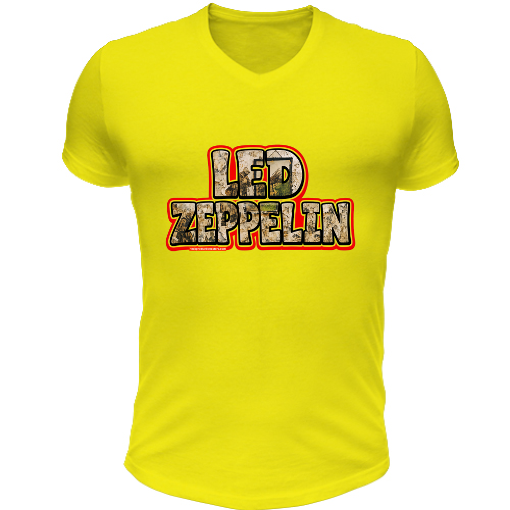 T-Shirt Unisex Scollo V linea Led Zeppelin  A